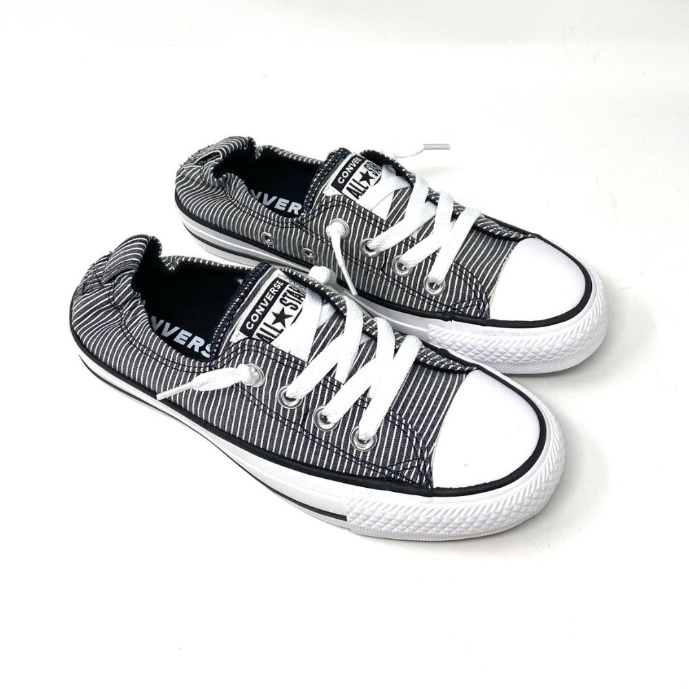Converse Womens Size 6 CTAS Shoreline Slip On Gray White Canvas Sneakers 567221F - Picture 5 of 9